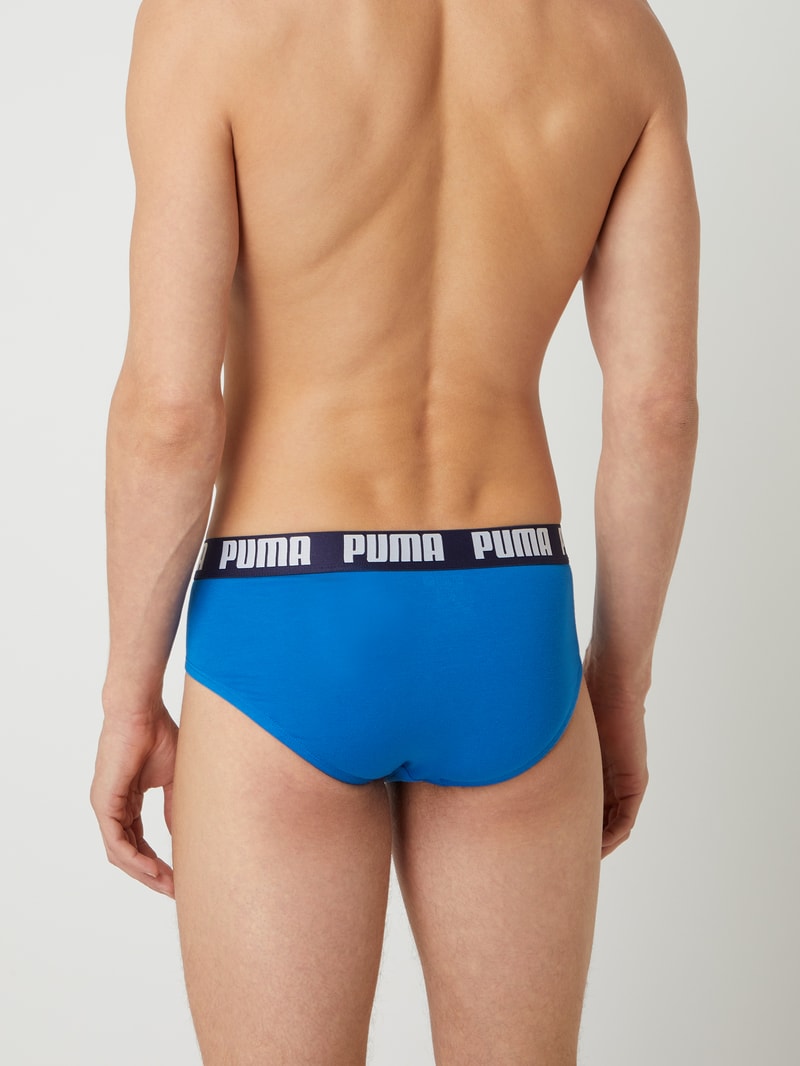 Slip mit Stretch-Anteil im 2er-Pack in royalblau