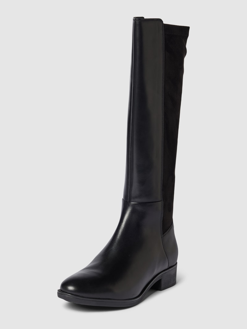Stiefel mit Blockabsatz Modell 'FELICITY' in schwarz