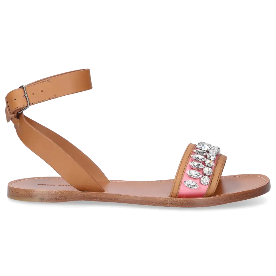 Miu Miu - Sandalen Kalbsleder - beige