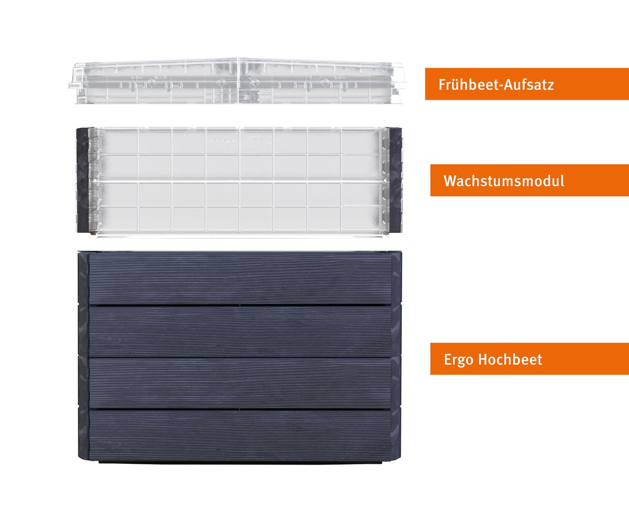 Garantia ERGO QUADRO TurboPlus M 85 Hochbeet Wood inkl. Wassersparsystem