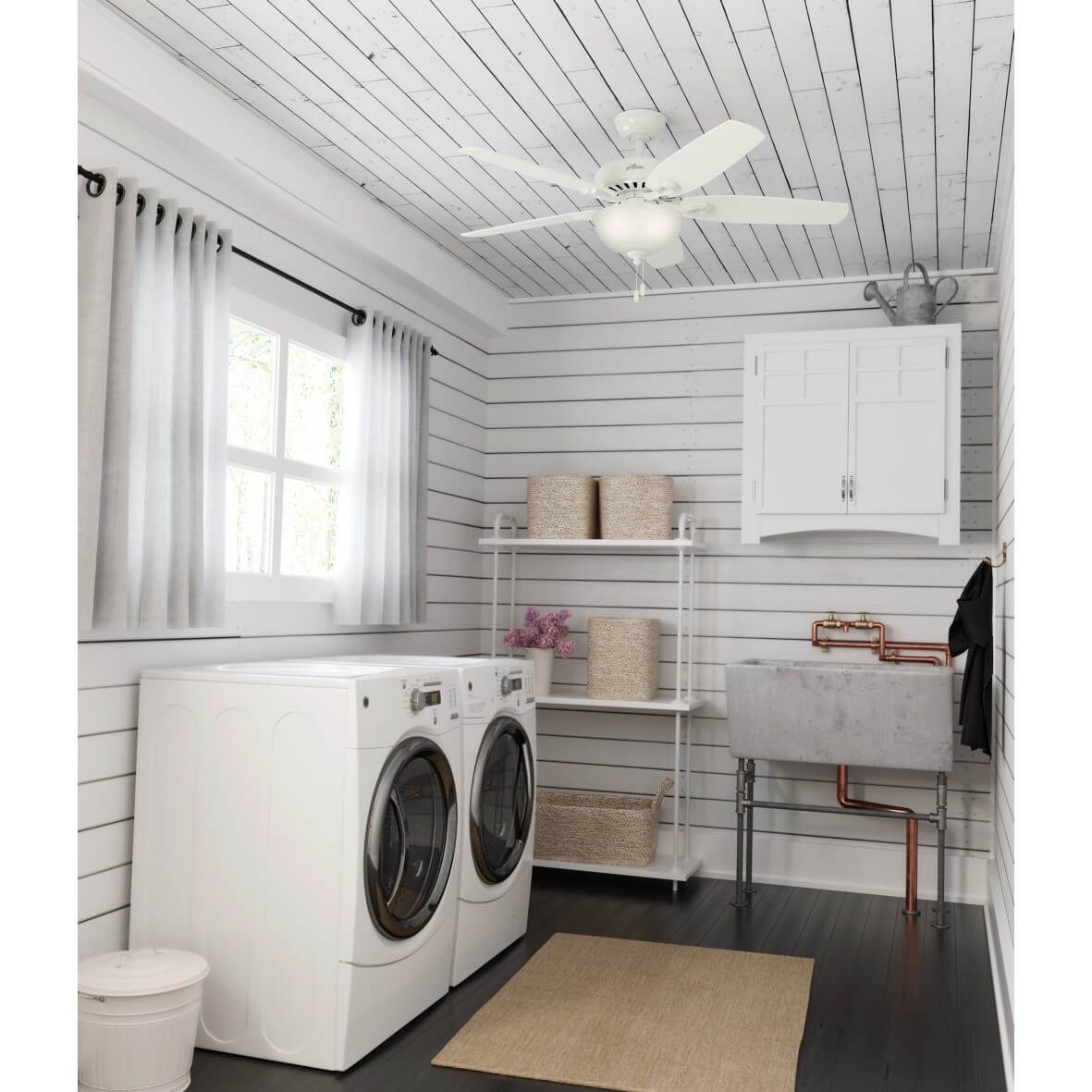 Hunter Deckenventilator Builder Deluxe, Mit Zugschnur