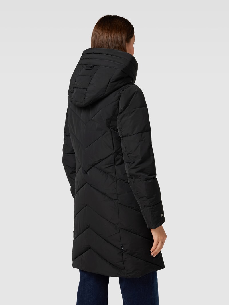Steppjacke mit Kapuze Modell 'FORMIN' in schwarz