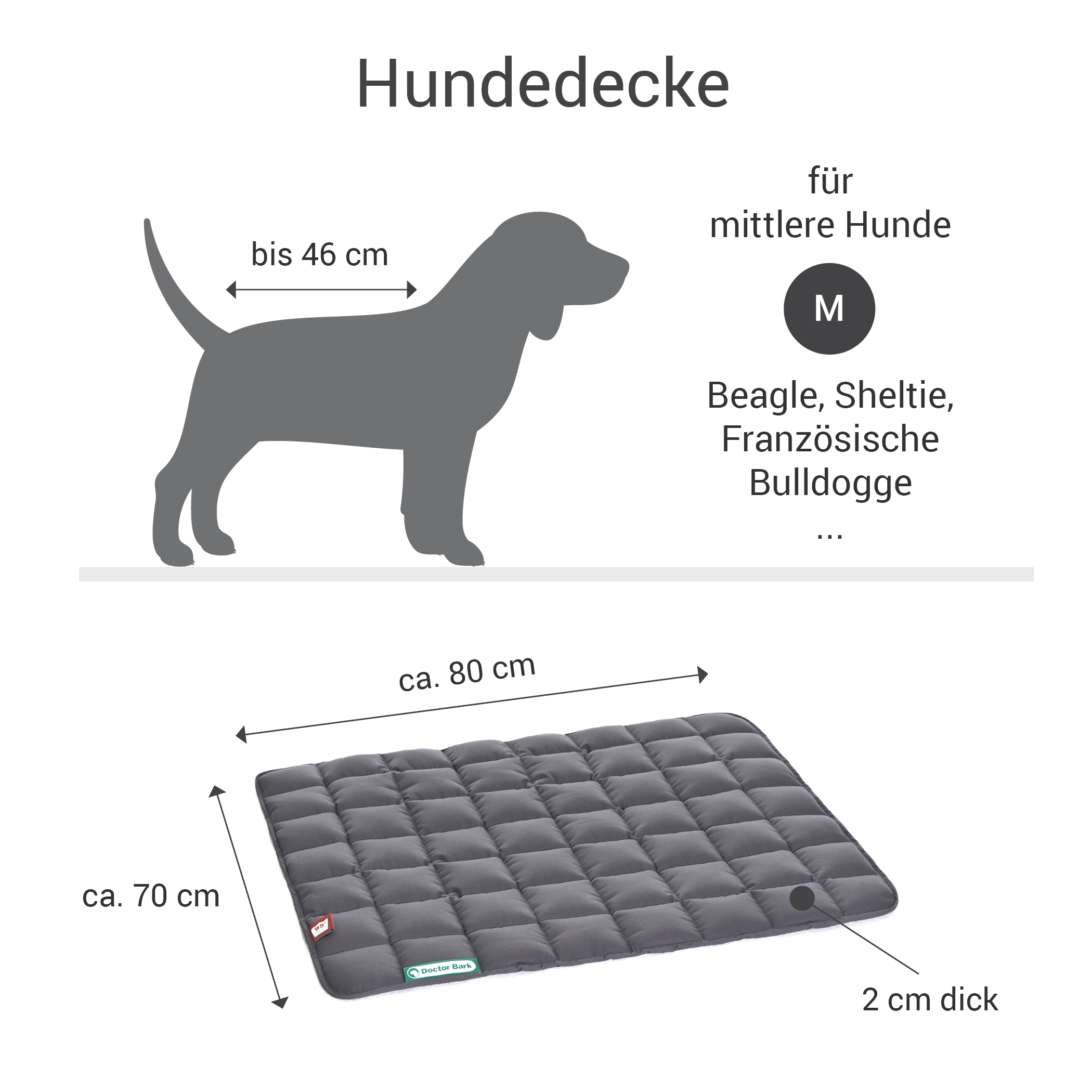 Doctor Bark Hundedecken Doctor Bark Hundedecke grün M
