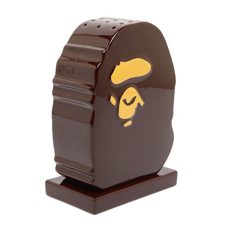 A Bathing Ape Ape Head Incense Holder M brown
