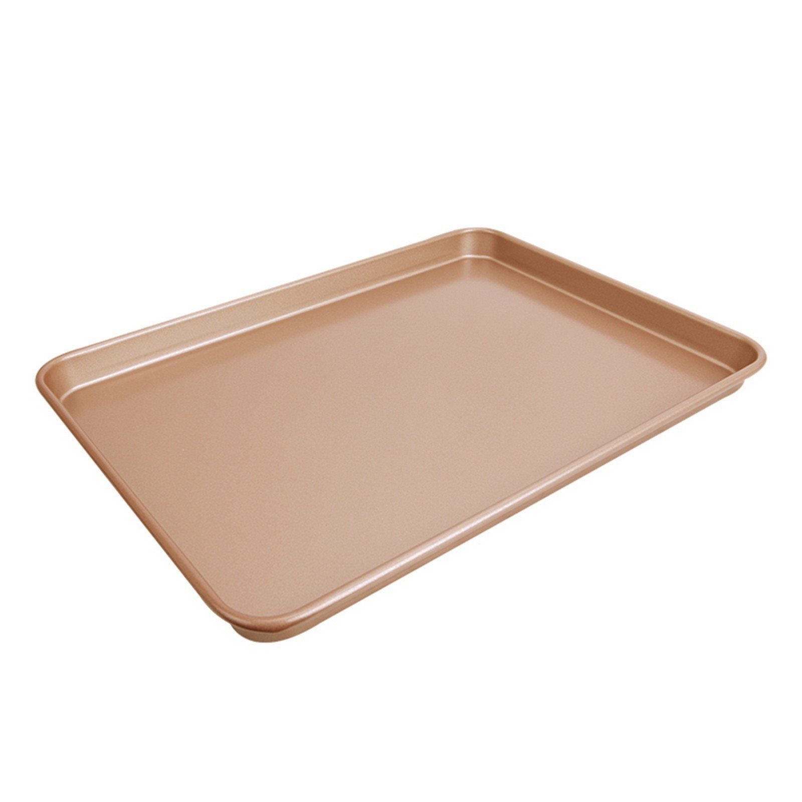 Chefmade Backblech Kuchenblech, Karbonstahl, (CHEFMADE, 45cm Backblech, 450x323x27mm, Champagnergold, antihaft- & silikonbeschichtet, Plätzchenblech, Kuchenblech, Ofenblech, Keksblech, Cookieblech, Karbonstahl, 1-St., Premium), Backblech - Kuchenblec
