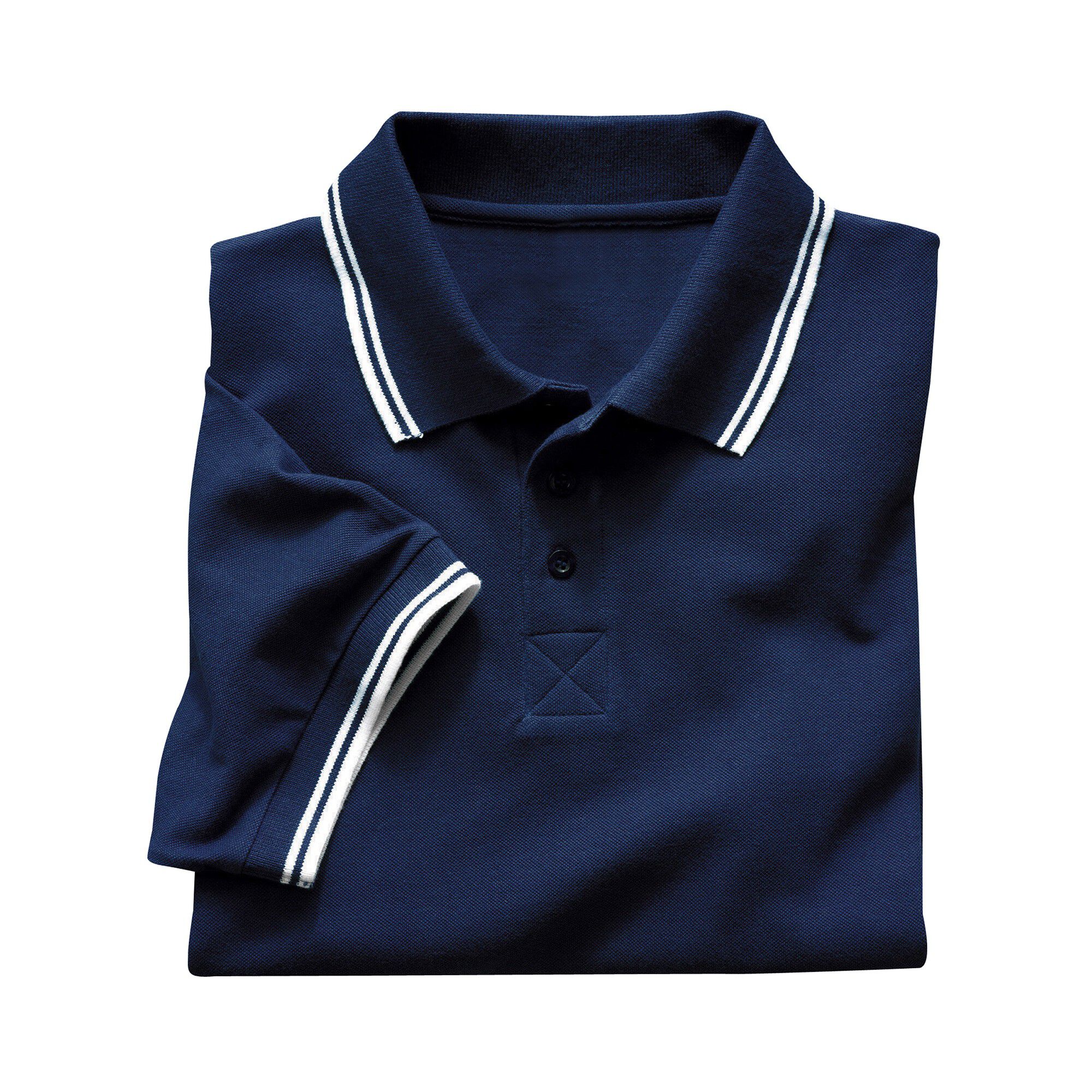 Polo uni maille piquée manches courtes