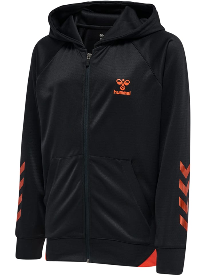 Hummel Hummel Reißverschluss Kapuzenpullover Hmlgg12 Kinder in BLACK/CHERRY TOMATO günstig kaufen 116