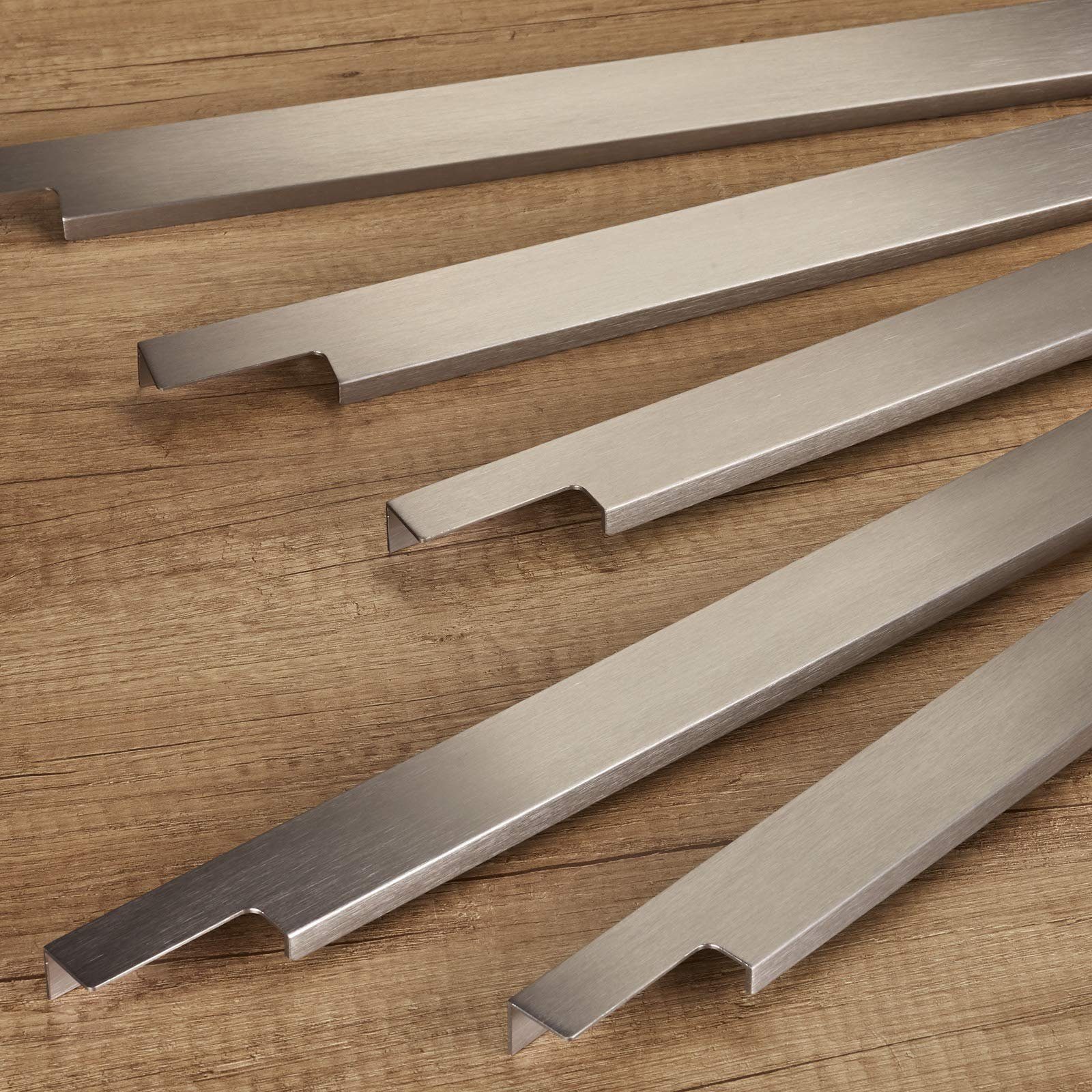 SO-TECH® Möbelgriff BLANKETT Slim Edelstahloptik gebürstet 145 - 1195 mm, incl. Schrauben