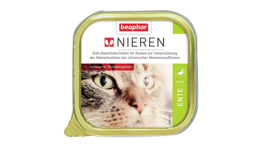 beaphar Katzennassfutter Nierendiät +Ente 100g 100 g