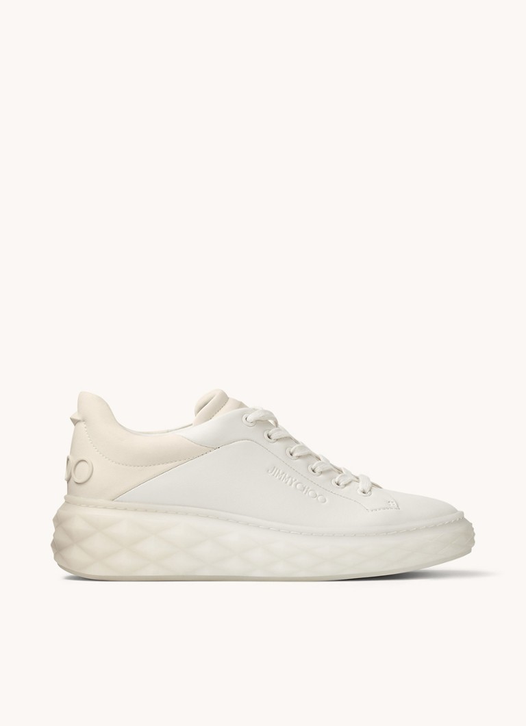 Sneaker Jimmy Choo Diamond Maxi/F II con dettagli in pelle di agnello