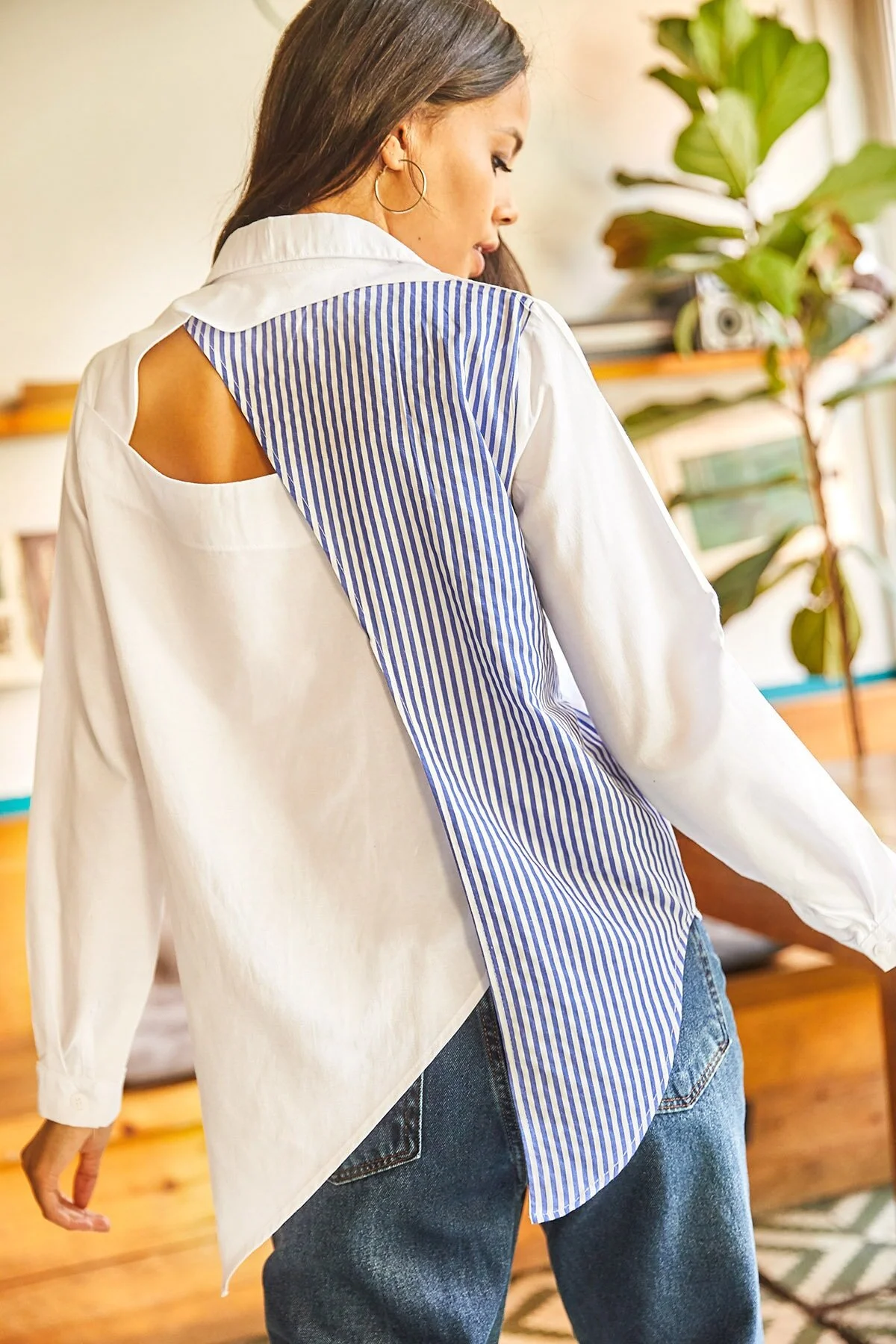 Olalook  Hemd - Blau - Oversized