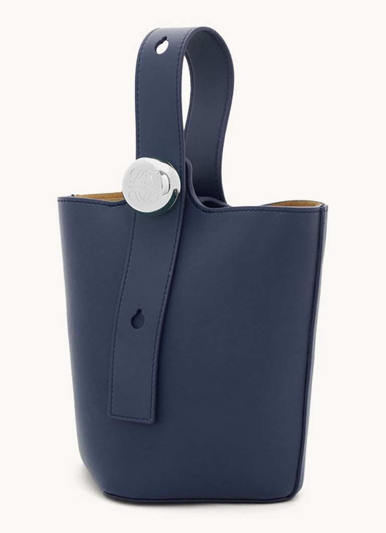 LOEWE Pebble Bucket μίνι τσάντα ώμου από δέρμα μοσχαριού