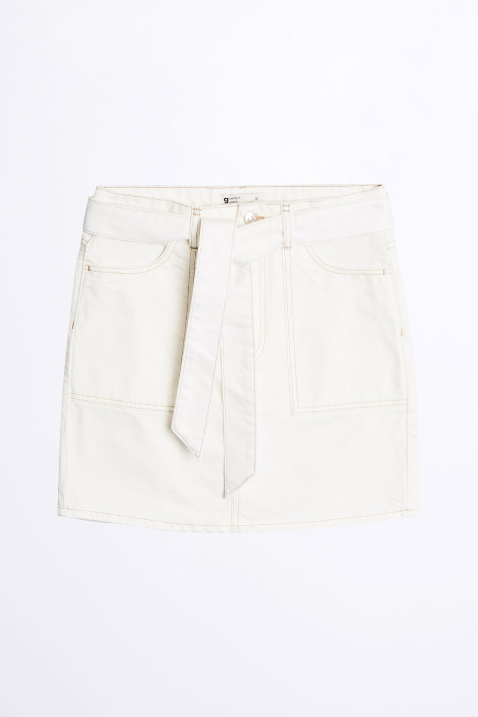 Utility denim skirt