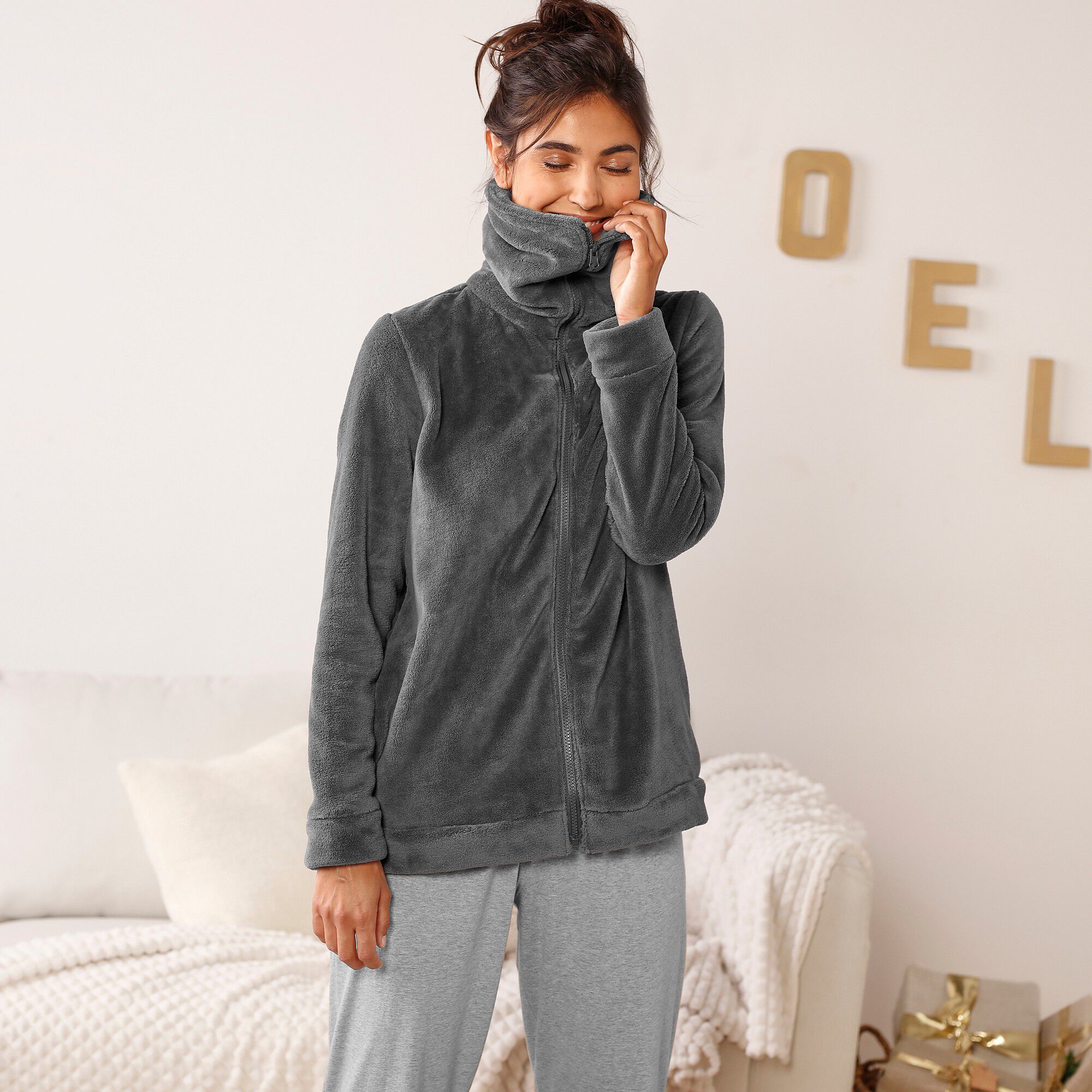 Veste polaire zippée