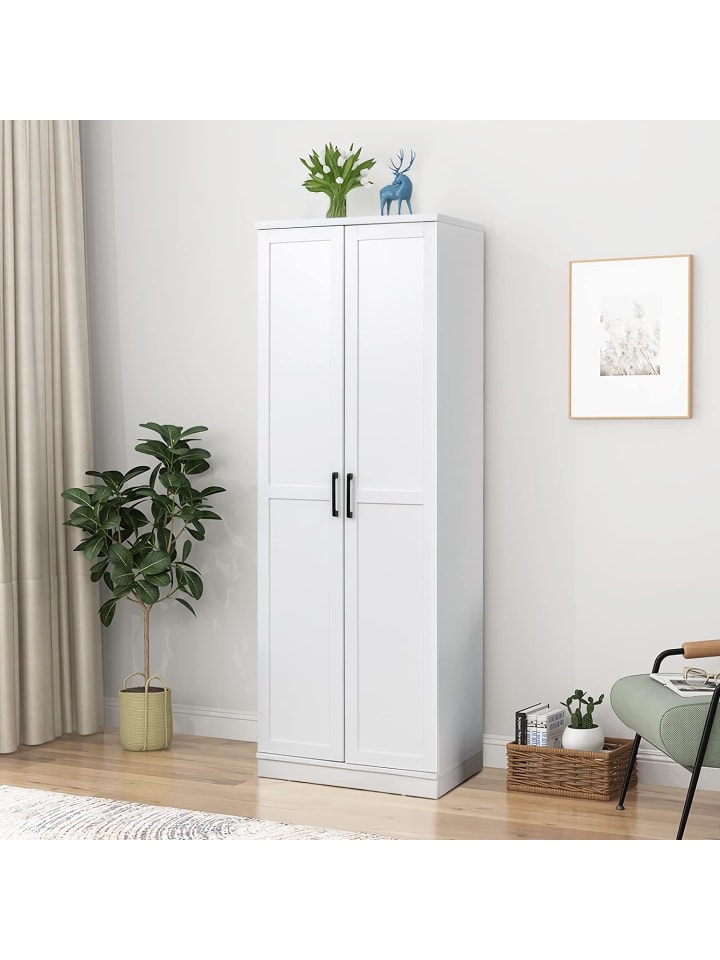 COSTWAY 5 stöckiger Hochschrank in Weiß günstig kaufen 175 cm