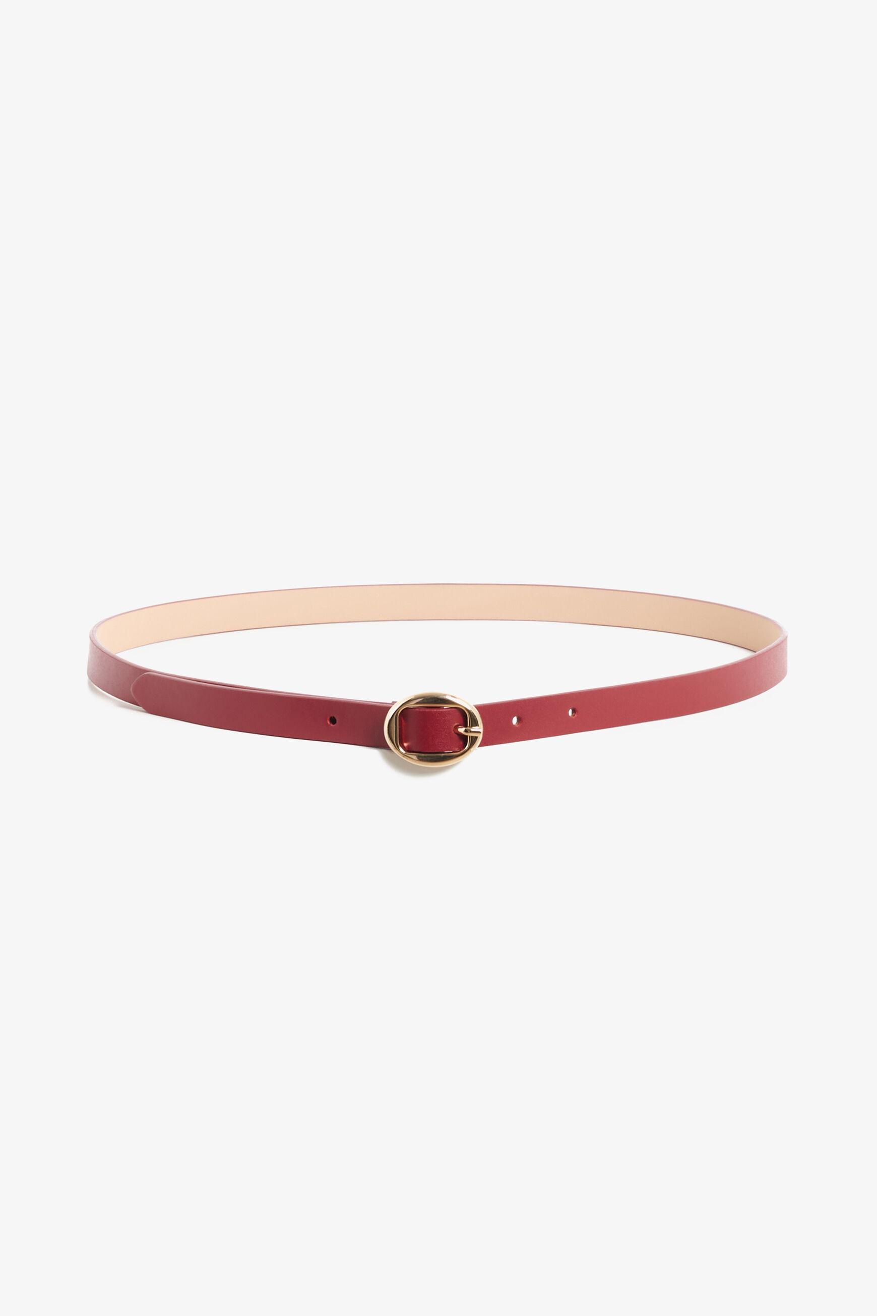 ceinture laura 100% cuir rouge femme