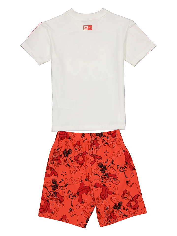 adidas 2tlg. Outfit in Rot/ Weiß günstig kaufen