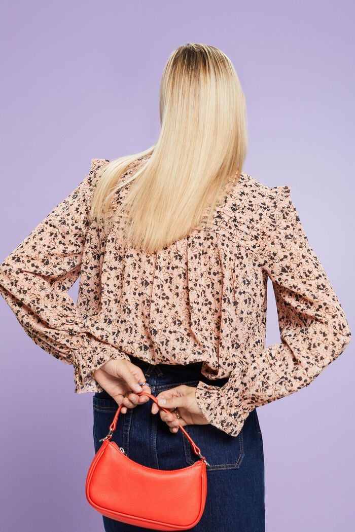 Gemusterte Chiffonbluse