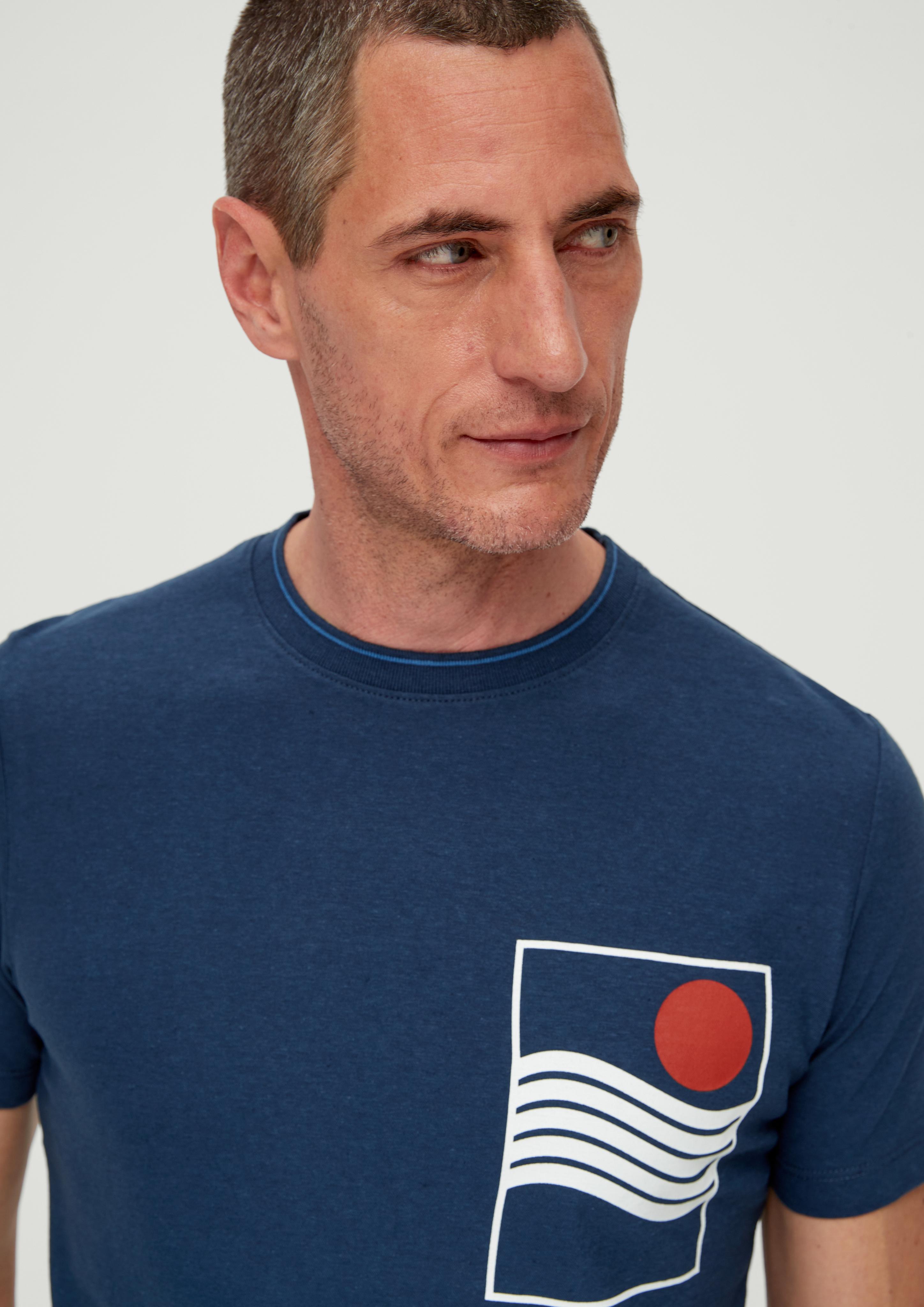 T-Shirt aus Leinenmix  2131576-58D1