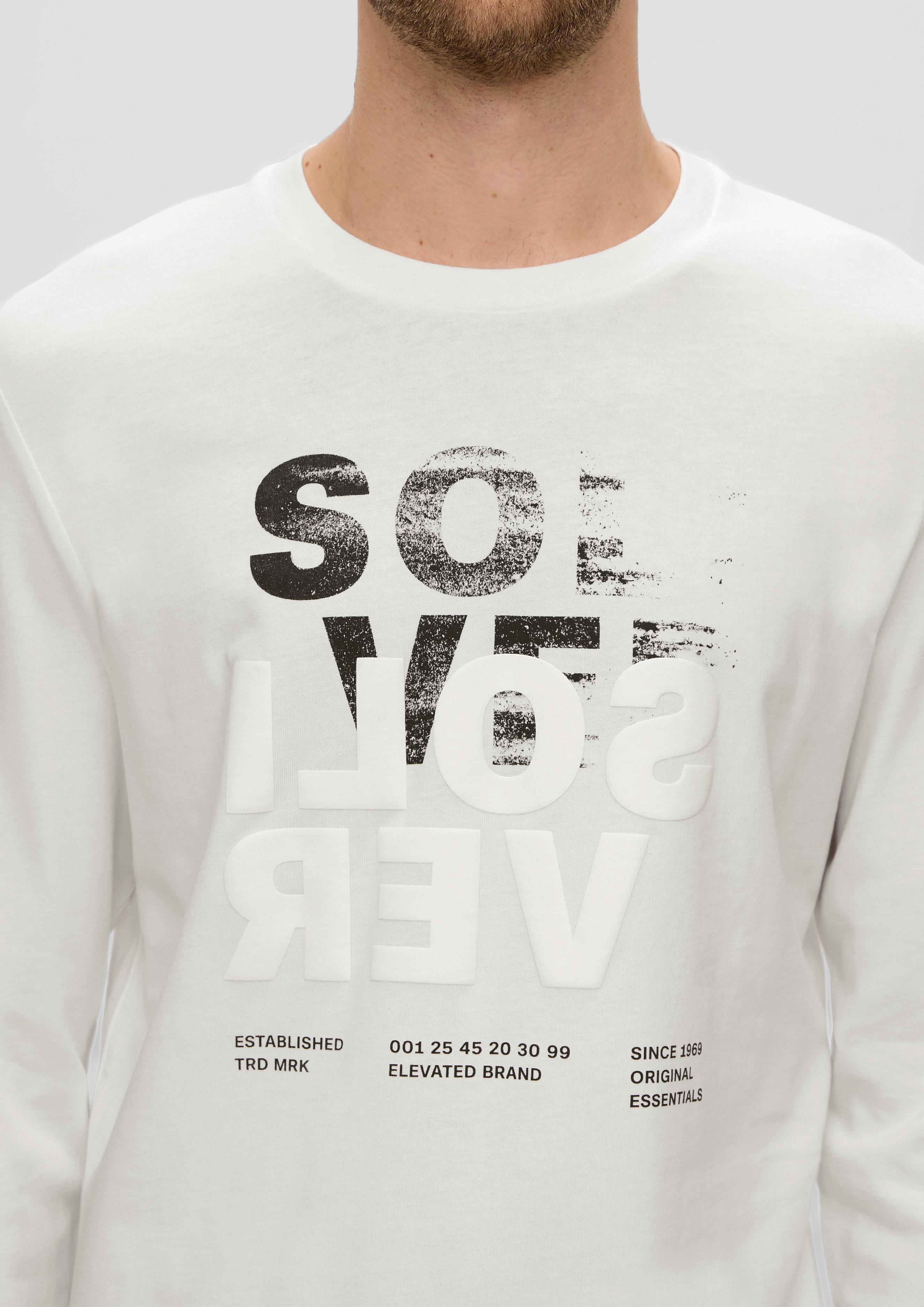 Longsleeve mit gummiertem Label-Print  2138671-01D1
