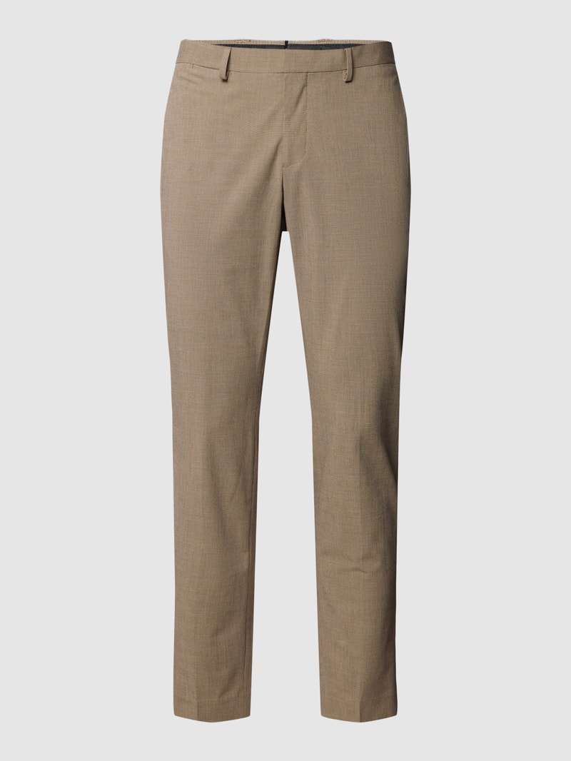 Super Slim Fit Anzughose mit Eingrifftaschen Modell 'paulo' in beige