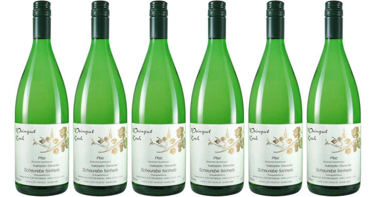 2021 Steinacker Scheurebe feinherb 5+1 von Weingut Koch günstig bei wein.de kaufen