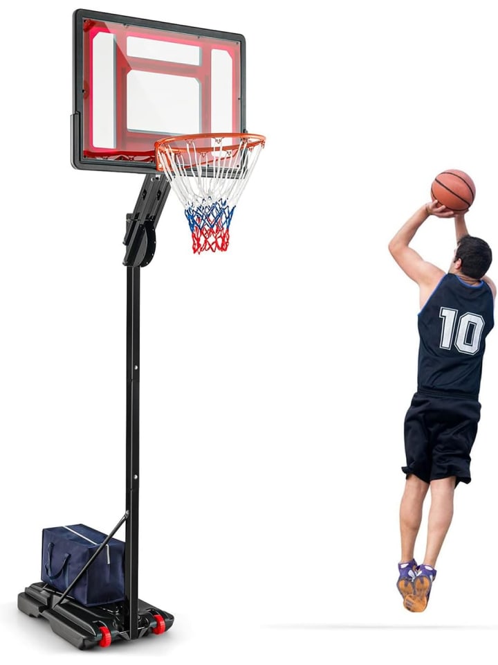 COSTWAY Basketballständer 228-265 cm in Schwarz günstig kaufen onesize