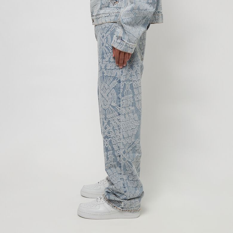 Daily Paper Settle Macrame Denim Pants light blue