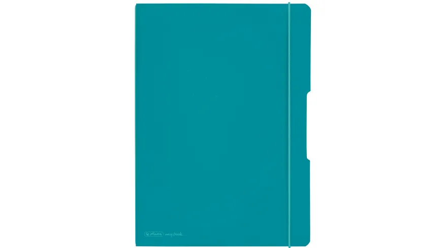 herlitz my.book flex Notizheft PP A4 2x40Blatt liniert/kariert türkis