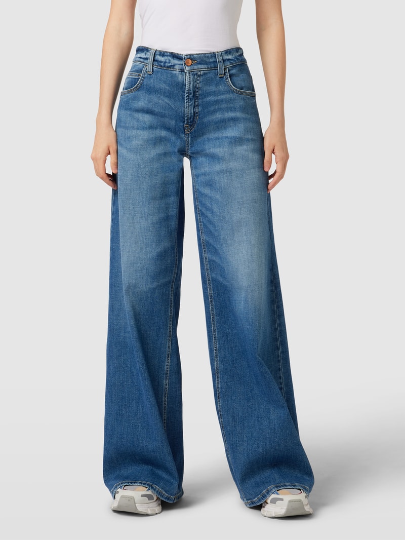 Flared Jeans im 5-Pocket-Design Modell 'PALAZZO' in blau