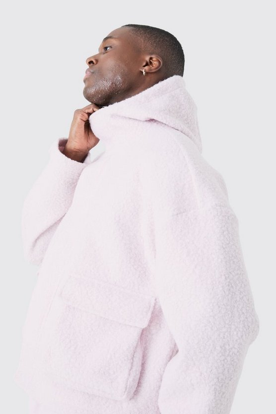 Kastiger Oversize Cargo-Hoodie mit Reißverschluss