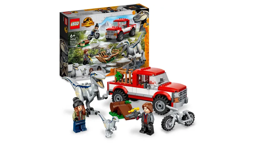 LEGO Jurassic World 76946 Blue & Beta in der Velociraptor-Falle Spielzeug