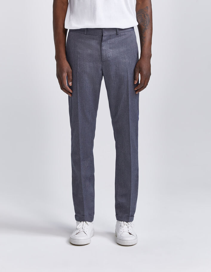 Pantalon de costume indigo effet denim Homme