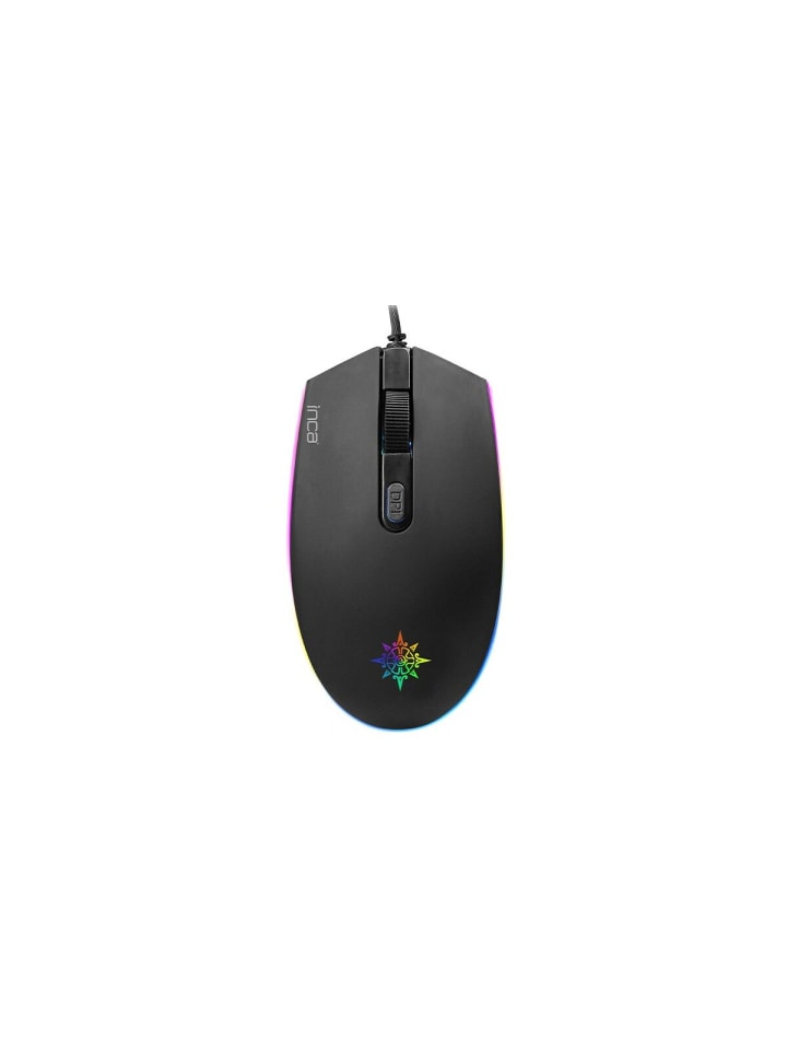 Inca Inca IMG-GT13 PRO Optisch Gaming Maus Mouse 1200 DPI RGB-Logo-Effekt in Schwarz günstig kaufen onesize