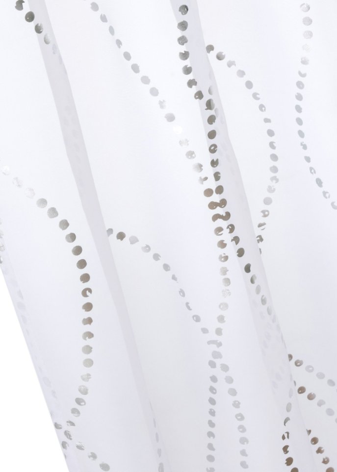 Gardine mit Glanz Druck (1er Pack)