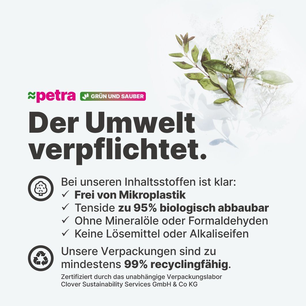 ≈petra Duschgel Hair & Body Meeresbrise [2x5 Liter Kanister], 2-in-1 Duschgel und Shampoo für Haar und Körper