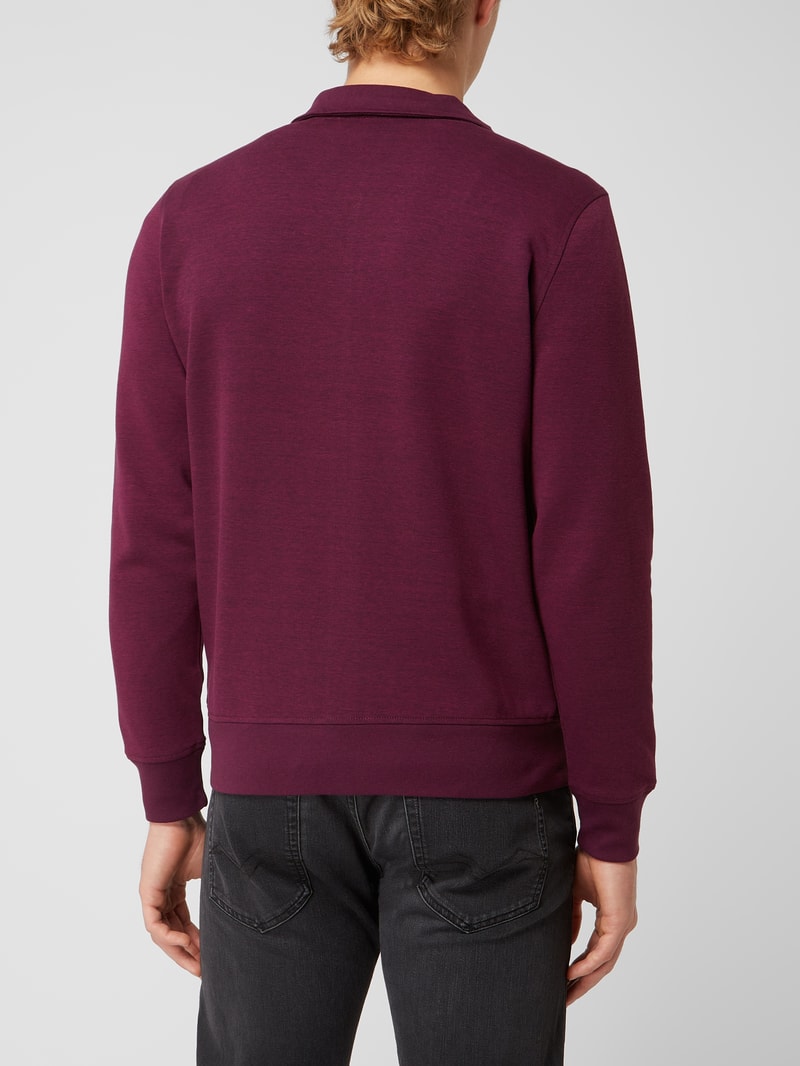 Sweatjacke mit Reißverschluss in fuchsia