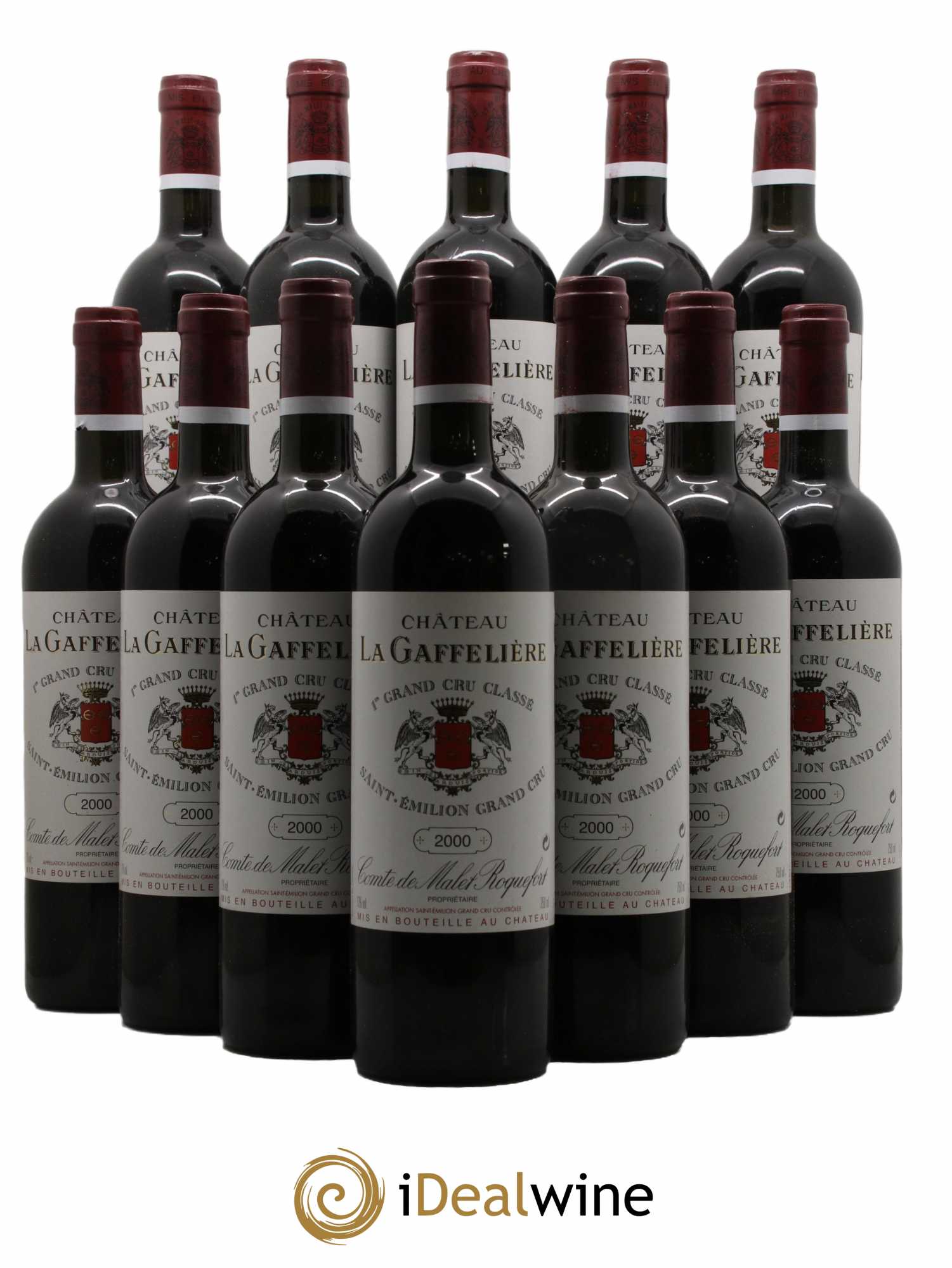 Château la Gaffelière 1er Grand Cru Classé B  2000 - Lot de 12 Bouteilles