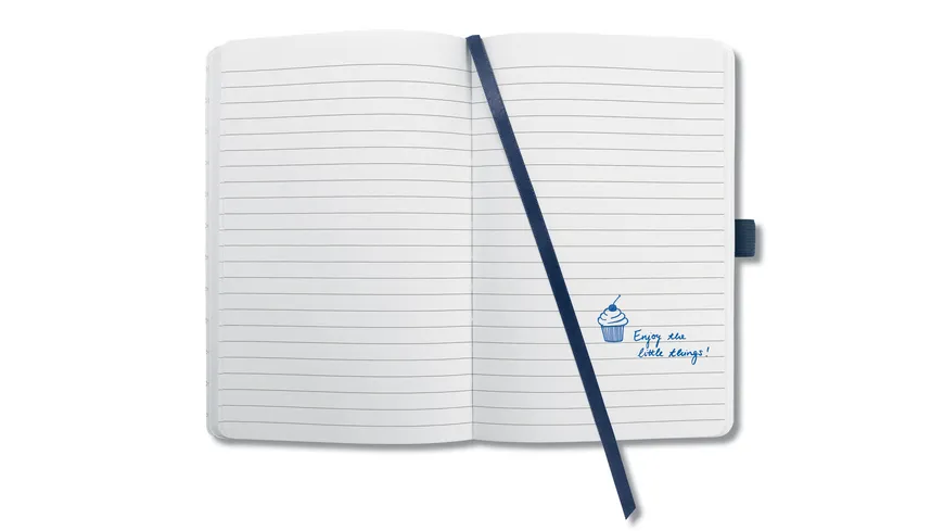 sigel Notizbuch Jolie® liniert Midnight Blue 135x203x16mm