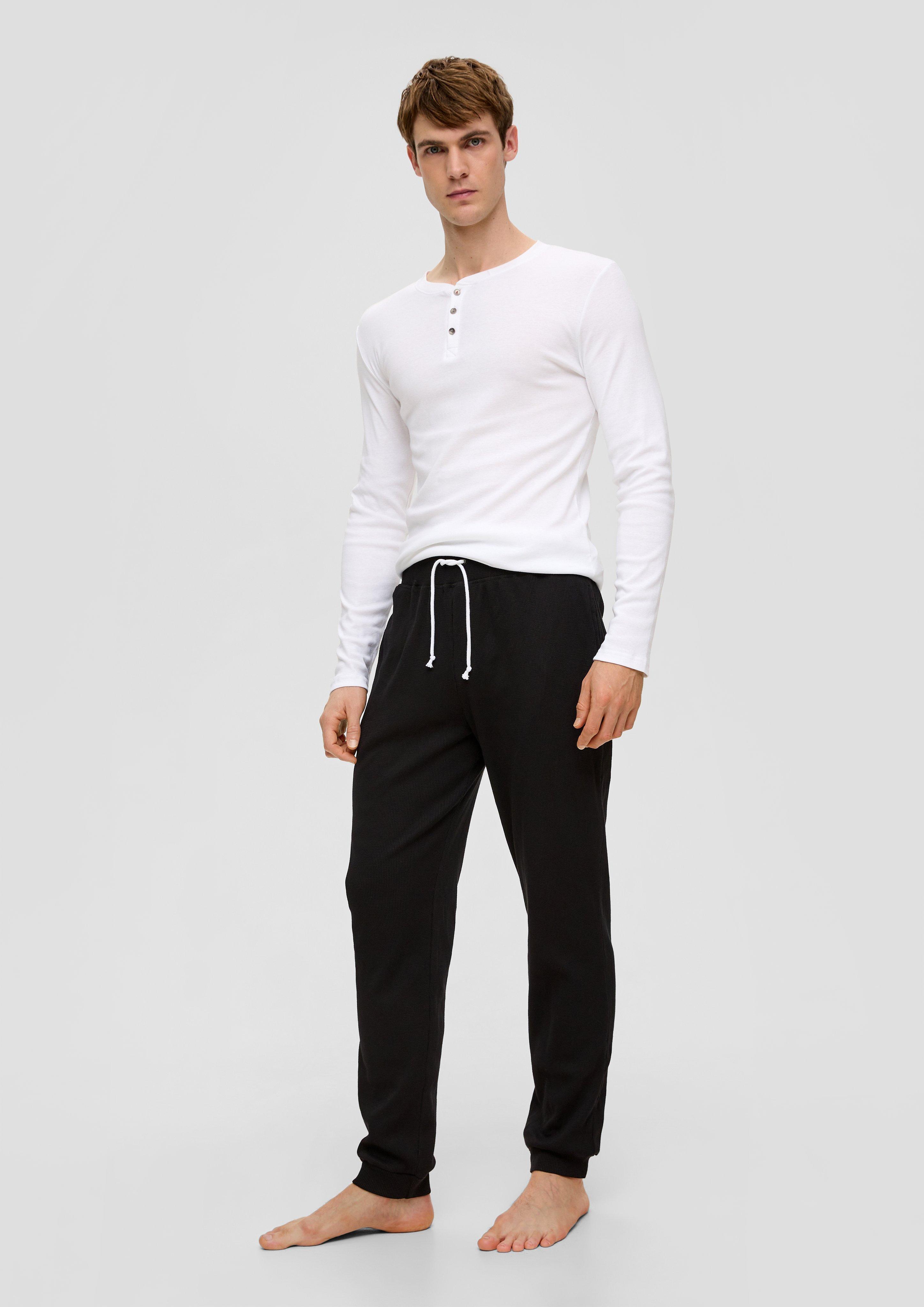 Pyjamahose mit Waffelpiqué-Struktur  6008407-9999