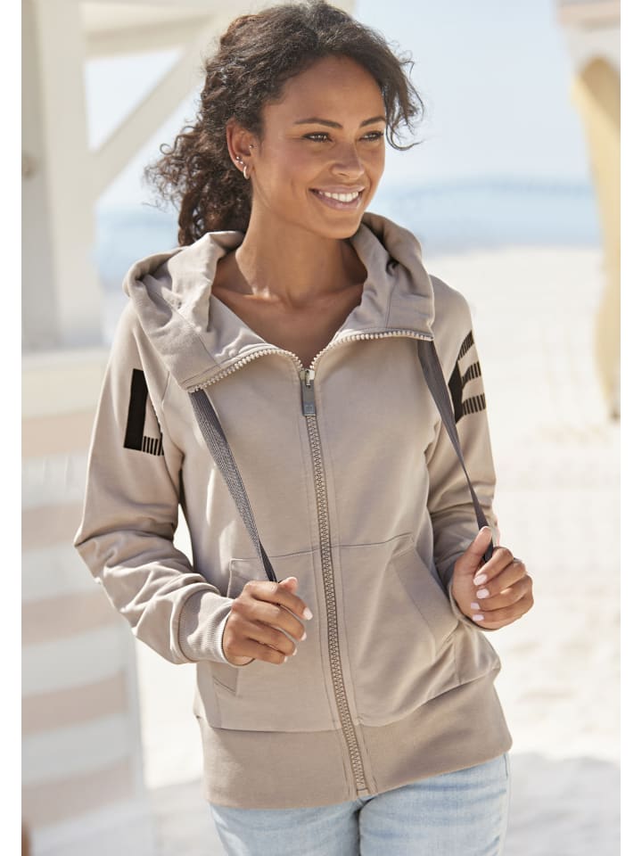ELBSAND Sweatjacke in sand günstig kaufen