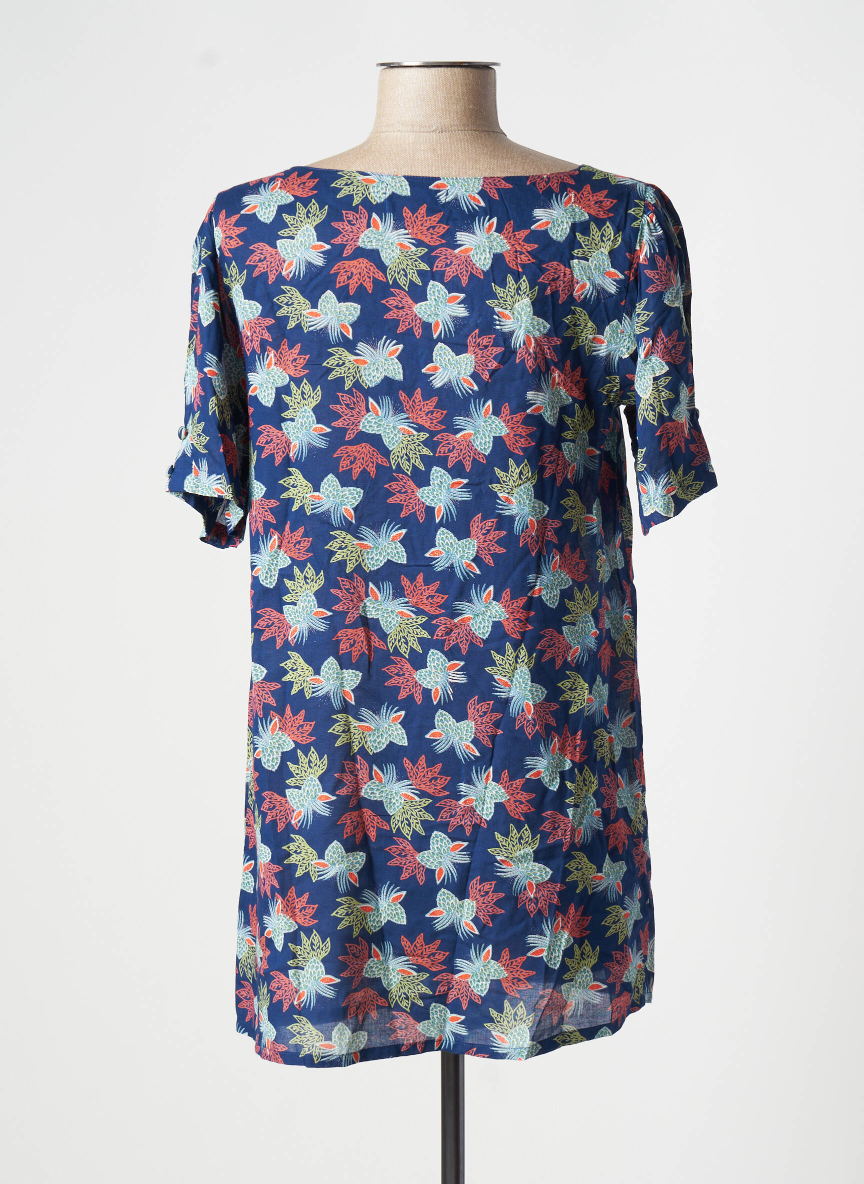 Agathe   Louise Tuniquemanchecourte Femme couleur bleu