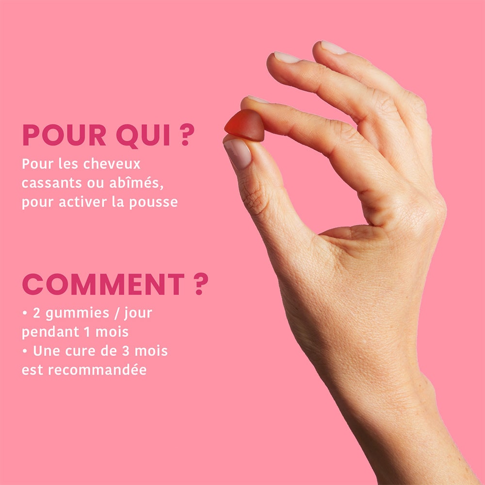 Santarome Bio Coffret 2 + 1 Sublimes Cheveux Bio - Beauté des cheveux - 3 mois Complément alimentaire cheveux