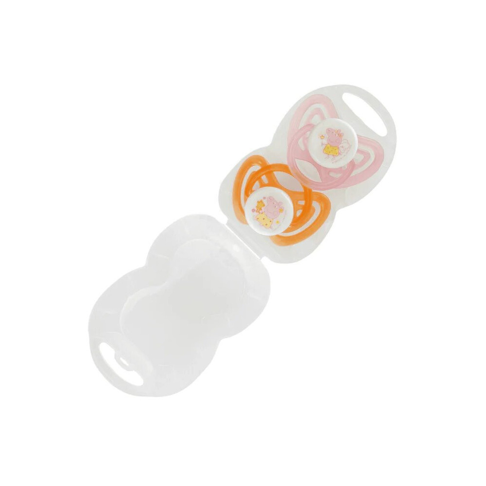 Peppa Pig Sucettes en Silicone Avec Étui de Stérilisation Peppa Pig