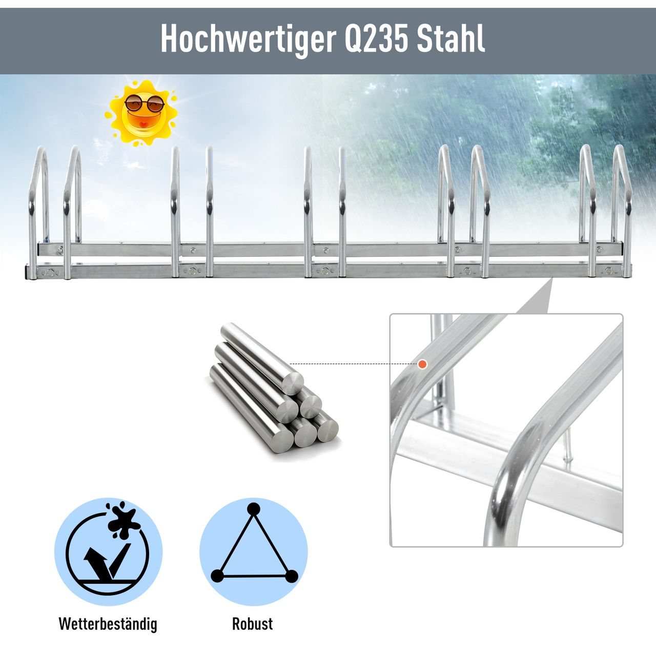 HOMCOM Fahrradständer