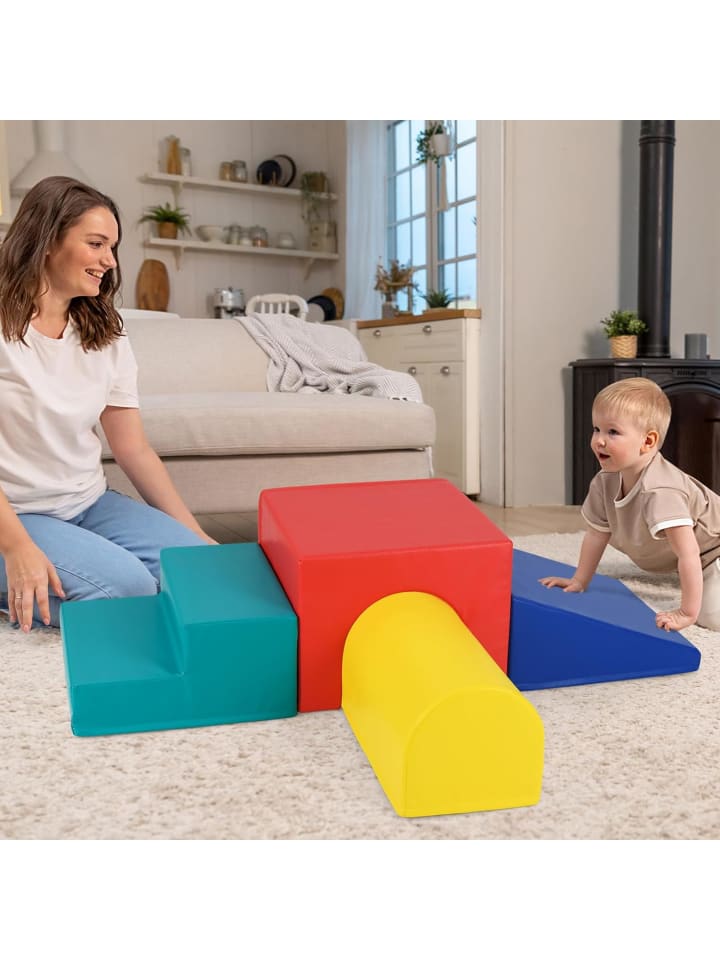COSTWAY 4 TLG. Schaumstoffbausteine in Rot günstig kaufen onesize