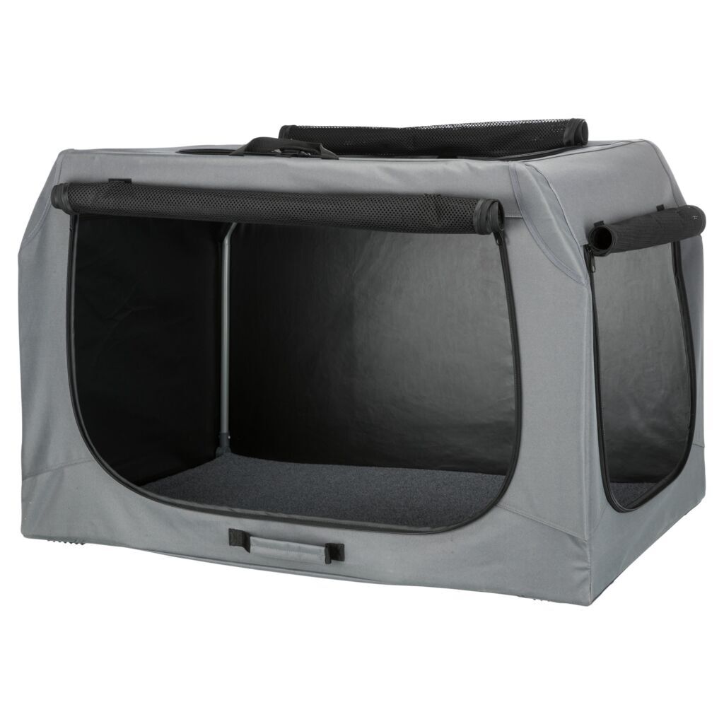 Trixie Transportboxen & Gitterboxen Trixie Mobile Kennel Easy grau M-L