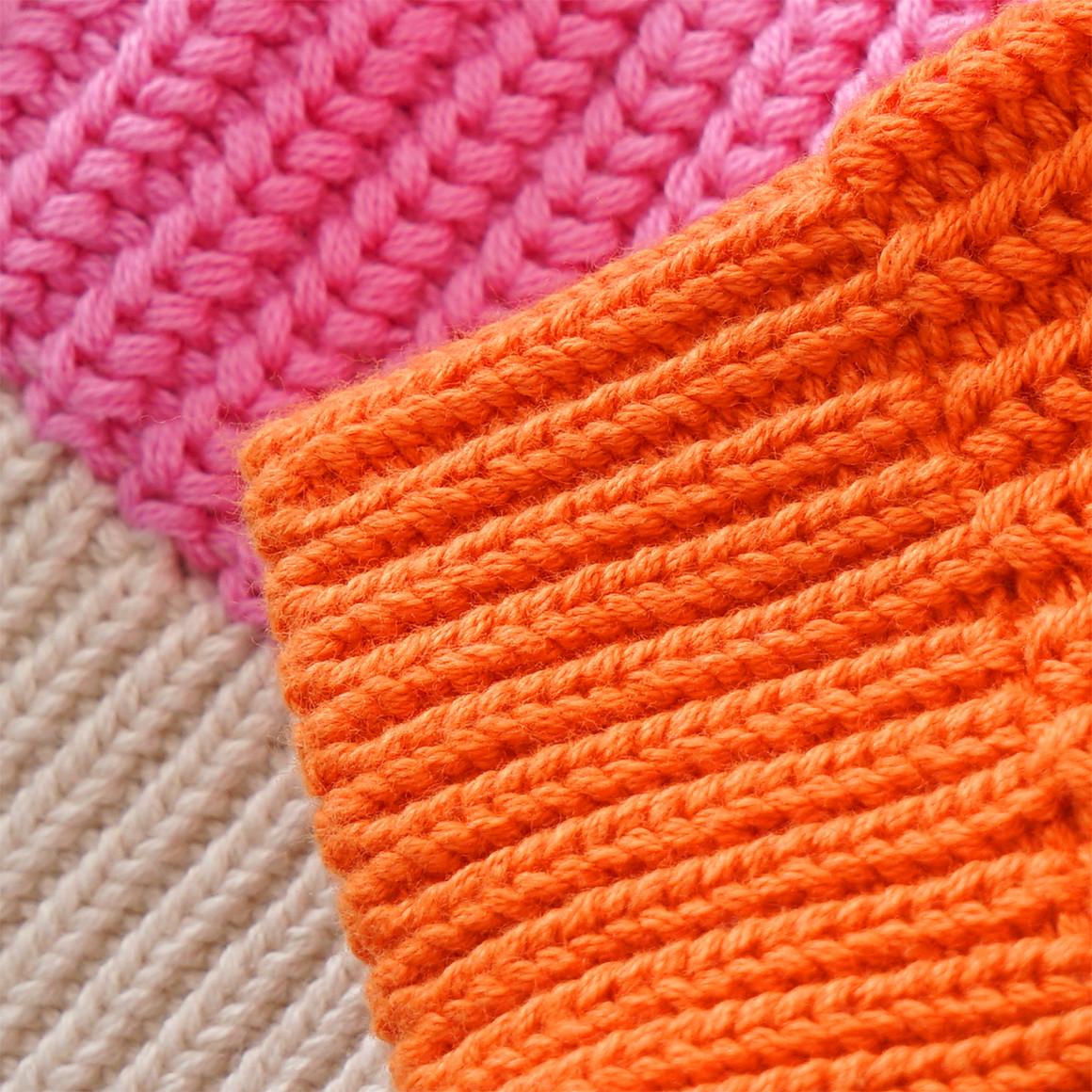 Mädchen Strickjacke mit Flächenteilern