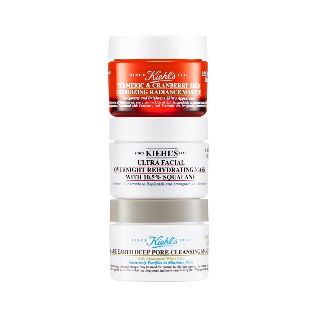 Merry Masking Set (Rare Earth Mask 28ml + Ultra Facial Overnight Mask 28ml + Cranberry Seed Mask 28ml)