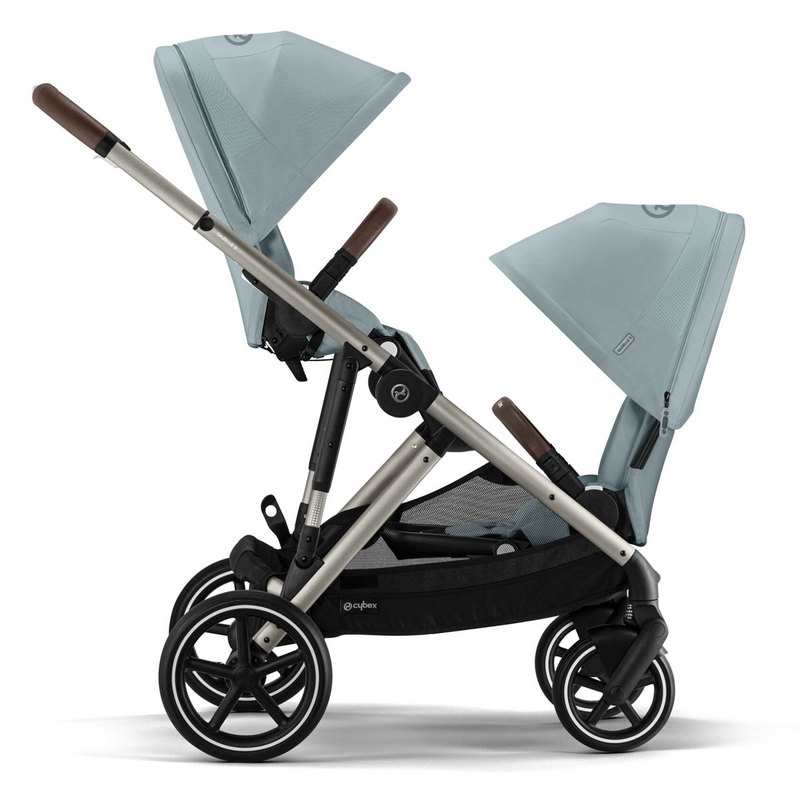 Poussette tout terrain Gazelle S sky blue chassis taupe Cybex